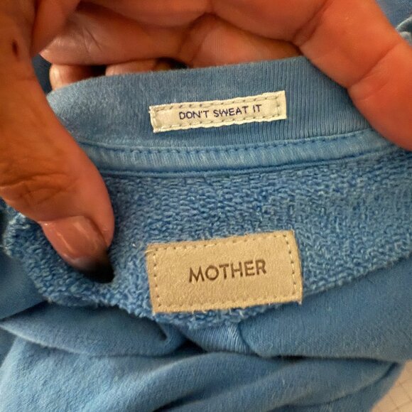 Mother The Boost Crop Cutoff Sweatshirt Size XS - Picture 7 of 9